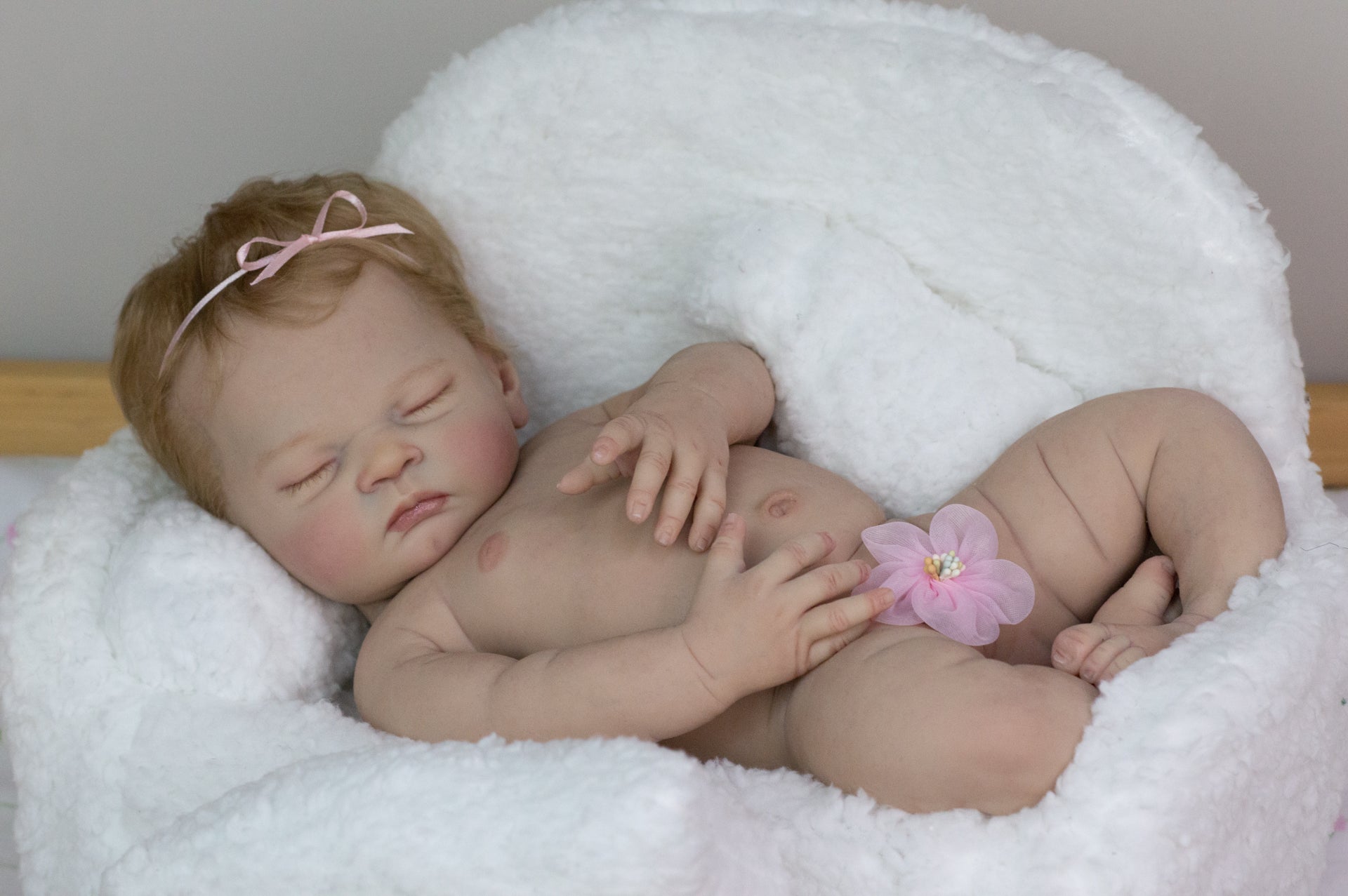 Full body silicone baby girl sleeping on sale