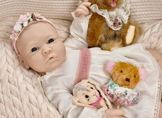 Custom Order Dahlia Full Body Newborn Silicone Doll Kathy Romero