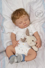 Load image into Gallery viewer, Custom Order newborn Landen sculpt by Jennifer Costello Full Body Silicone Boy Doll