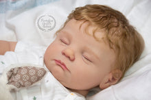 Load image into Gallery viewer, Custom Order newborn Landen sculpt by Jennifer Costello Full Body Silicone Boy Doll