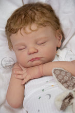 Load image into Gallery viewer, Custom Order newborn Landen sculpt by Jennifer Costello Full Body Silicone Boy Doll