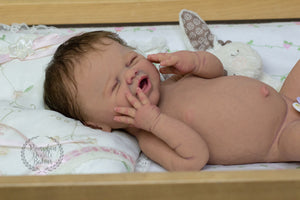 Custom Order Preemie Mari Lou sculpt by Jennifer Costello Full Body Silicone Doll Mari-lou