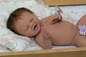 Custom Order Preemie Mari Lou sculpt by Jennifer Costello Full Body Silicone Doll Mari-lou