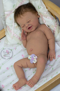 Custom Order Preemie Mari Lou sculpt by Jennifer Costello Full Body Silicone Doll Mari-lou