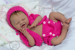 Custom Order Preemie Mari Lou sculpt by Jennifer Costello Full Body Silicone Doll Mari-lou