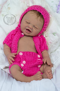 Custom Order Preemie Mari Lou sculpt by Jennifer Costello Full Body Silicone Doll Mari-lou