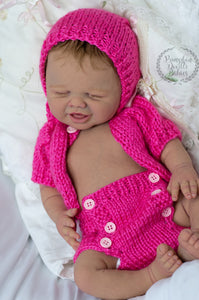 Custom Order Preemie Mari Lou sculpt by Jennifer Costello Full Body Silicone Doll Mari-lou