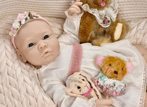 Custom Order Dahlia Full Body Newborn Silicone Doll Kathy Romero Biscuiti