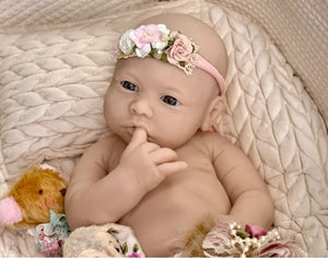 Custom Order Dahlia Full Body Newborn Silicone Doll Kathy Romero Biscuiti