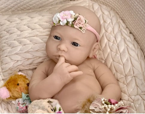 Custom Order Dahlia Full Body Newborn Silicone Doll Kathy Romero Biscuiti