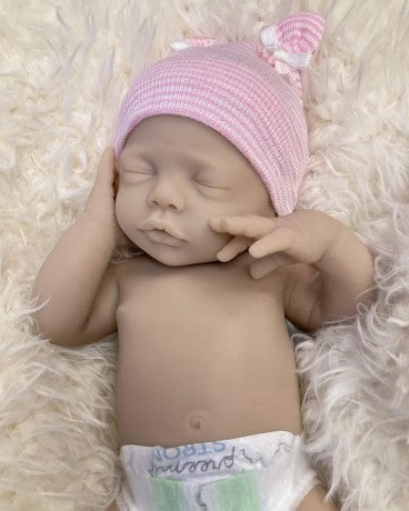 Custom Order Brynlee Full Body Preemie Silicone Doll Melanie Ingold