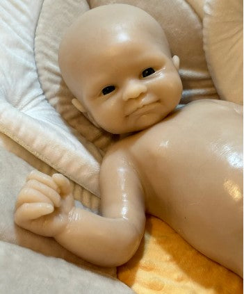 Custom Order Clementine by Kristin Englert Full Body Newborn Silicone Doll