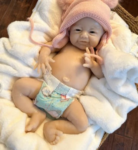 Custom Order Liv by Bonnie Sieben Full Body Newborn Silicone Doll