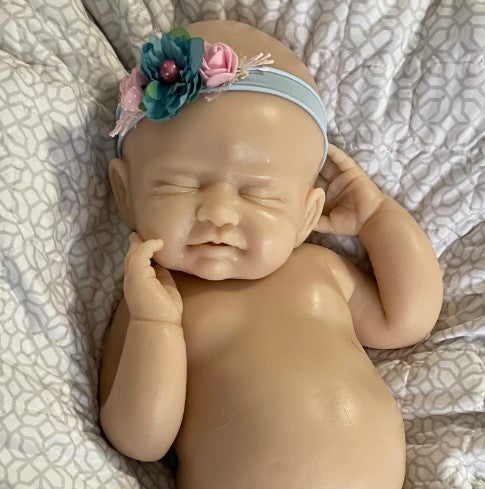 Custom Order Rya by Kristen Englert Full Body Newborn Silicone Doll