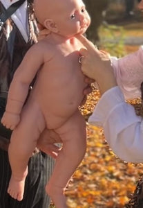 Custom Order Sarah Toddler sculpt by Doris Moyers-Hornbogen Full Body Silicone Doll