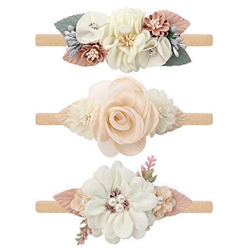 3 Pack Floral Headband Set (Design 3)