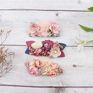 3 Pack Floral Headband Set (Design 6)
